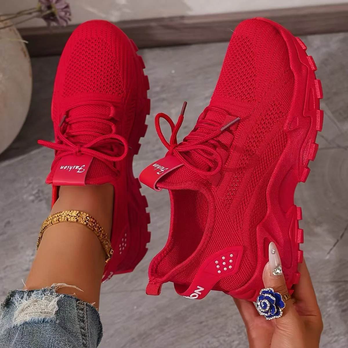 Maxine | Damskie sneakersy ortopedyczne z podparciem łuku stopy i szerokim przodem - Image 4