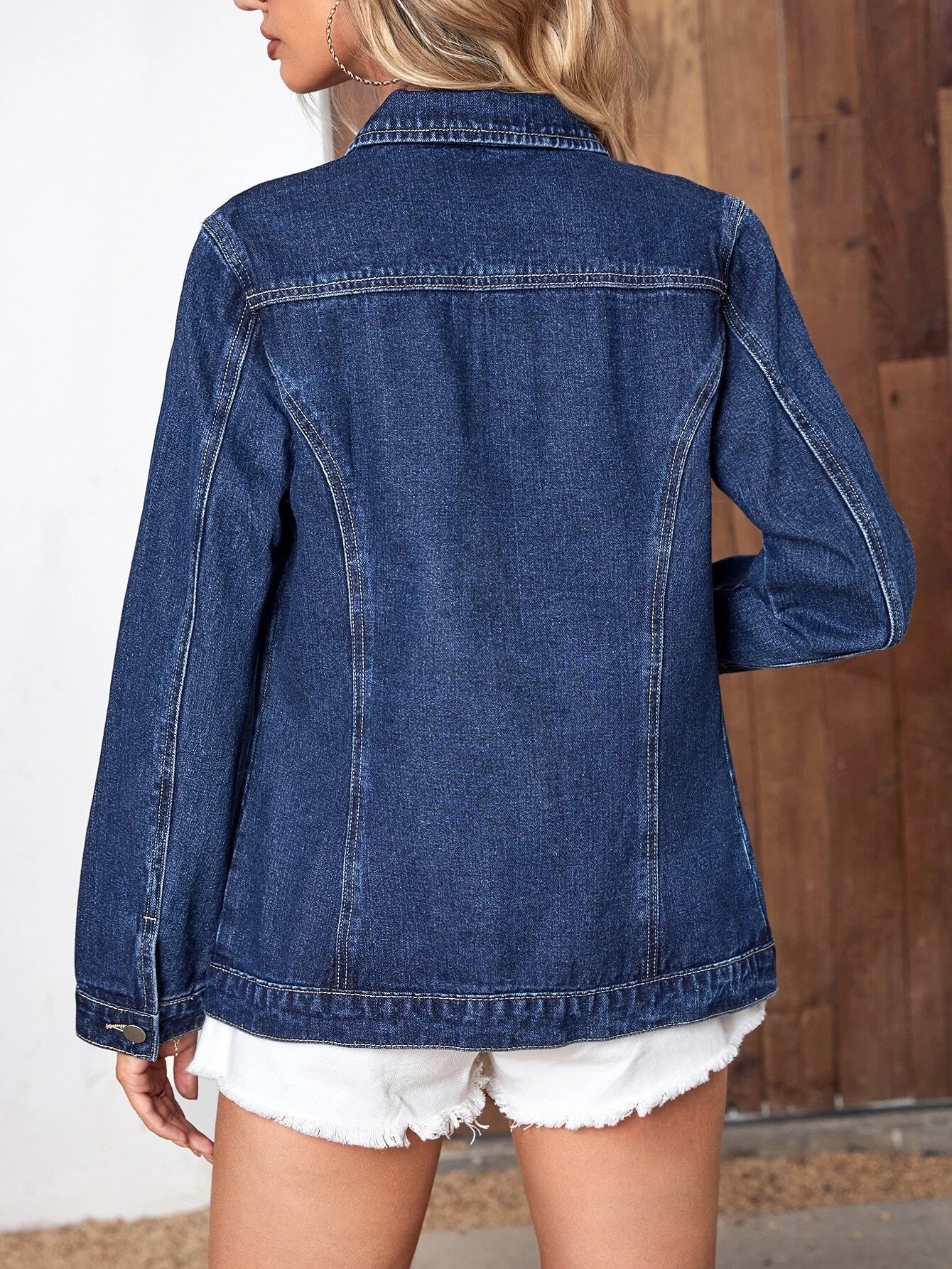 Melinda | Oversize’owa kurtka damska jeansowa, casualowa i stylowa - Image 4