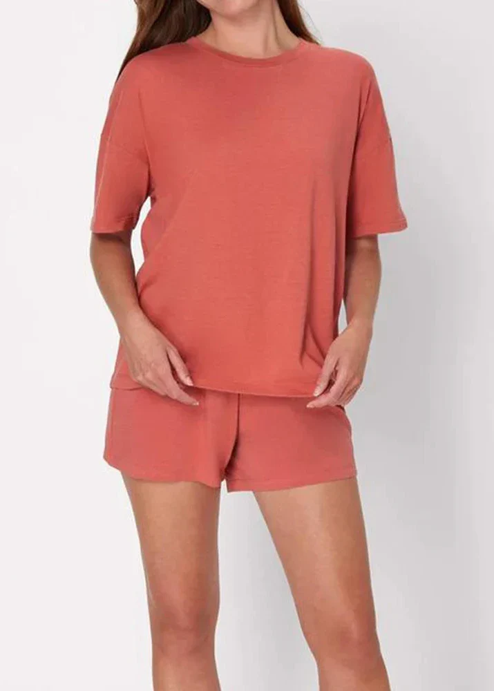 Micah | Damski 2-częściowy komplet loungewear z oversize T-shirtem - Image 4