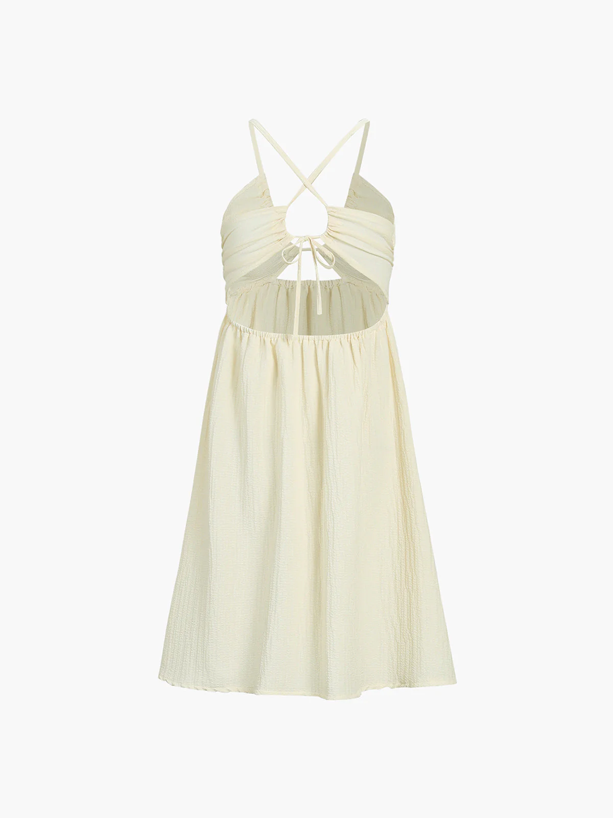 Natalia | Sukienka midi z odkrytymi plecami, krzyżowanymi ramiączkami - Image 6