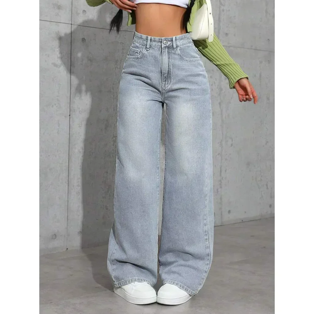 Netty | jeansy damskie wide-leg, modne i stylowe spodnie o szerokich nogawkach - Image 4