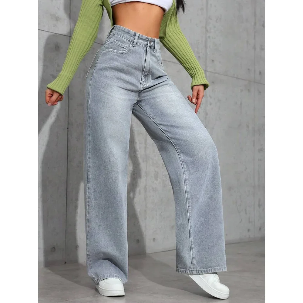 Netty | jeansy damskie wide-leg, modne i stylowe spodnie o szerokich nogawkach - Image 6
