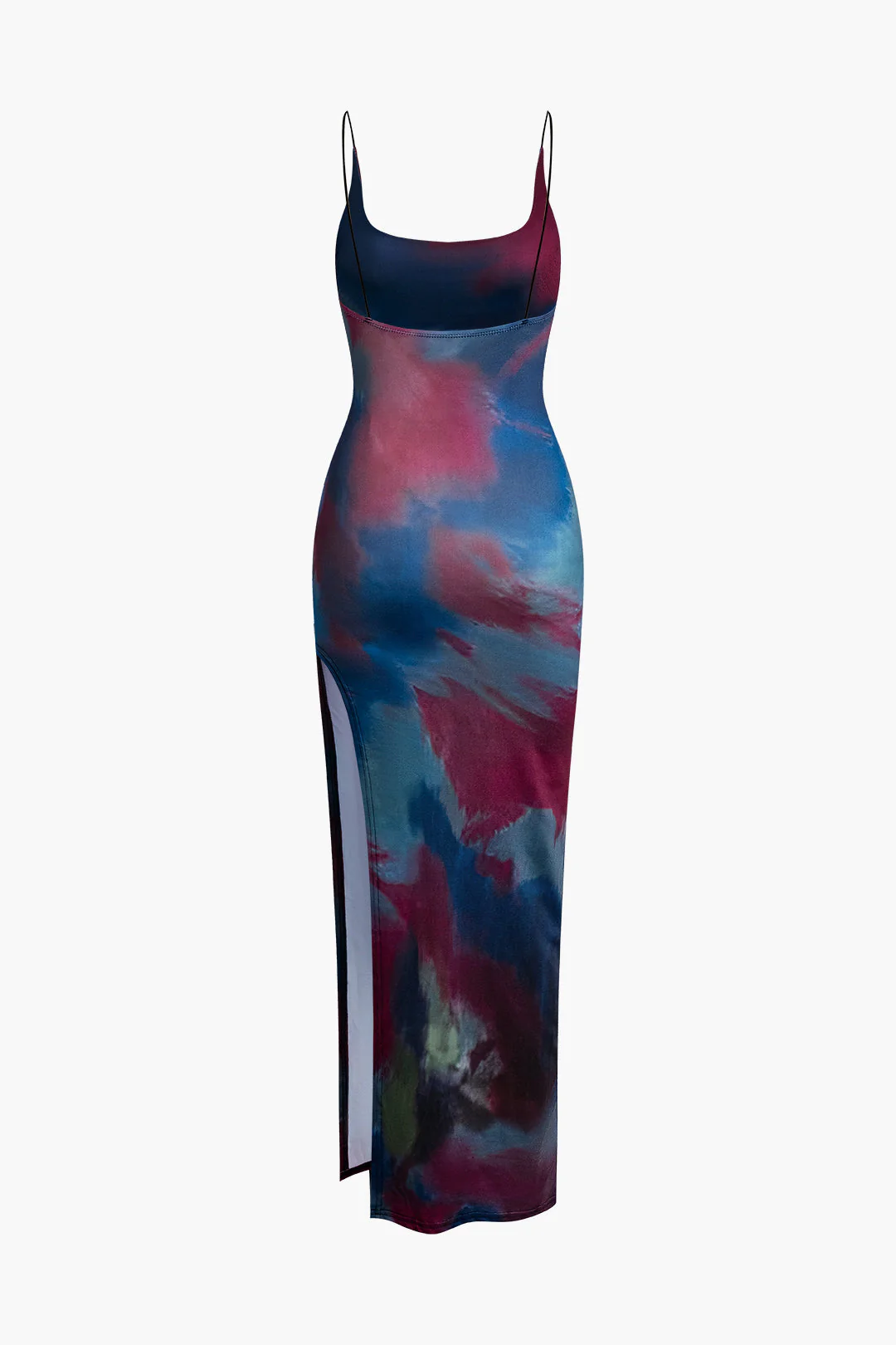 Patience | sukienka maxi damska tie-dye z odkrytymi plecami i rozcięciem - Image 2