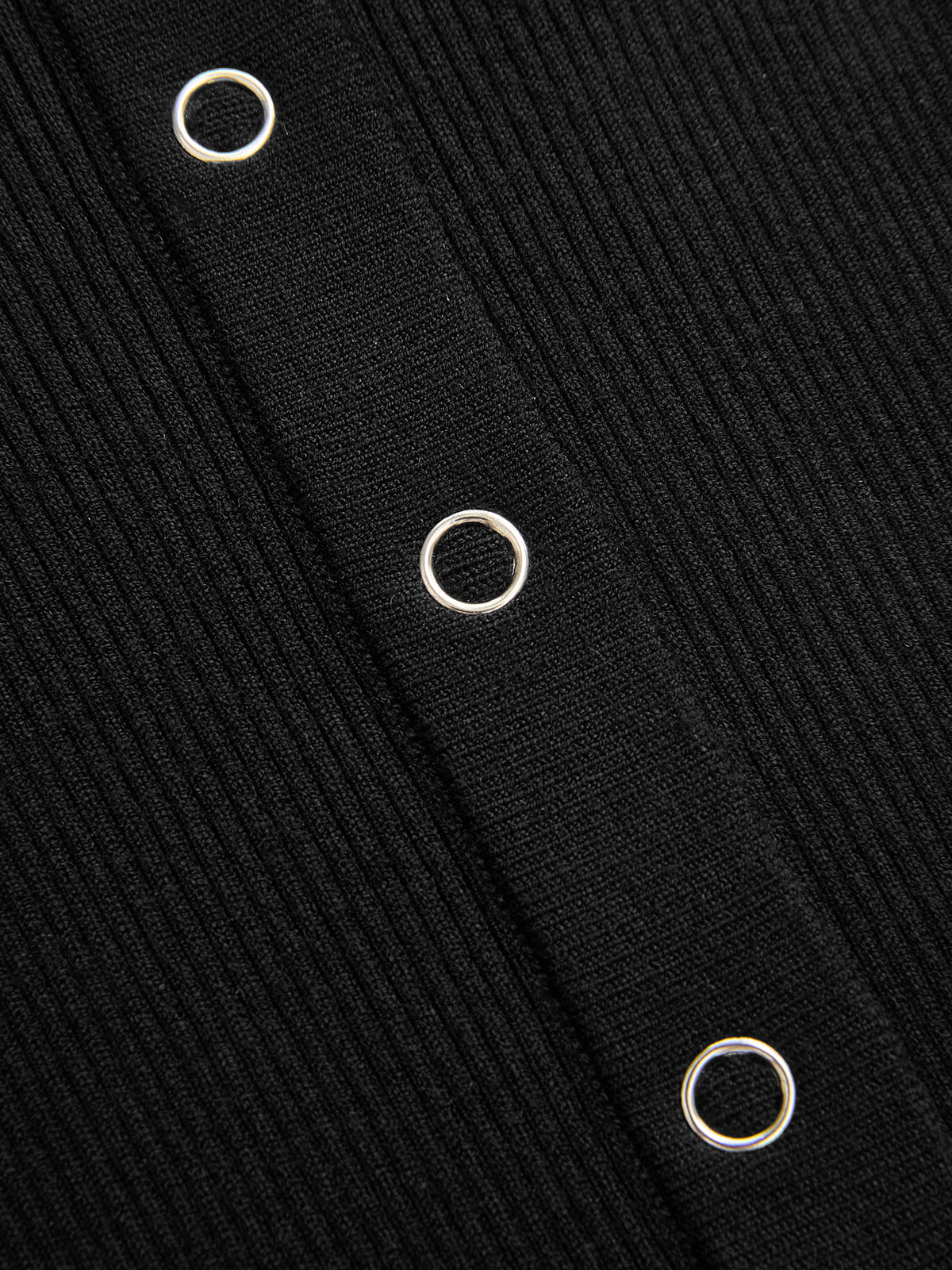 Pearl | Dzianinowa sukienka bodycon bez rękawów, zapinana na guziki - Image 5