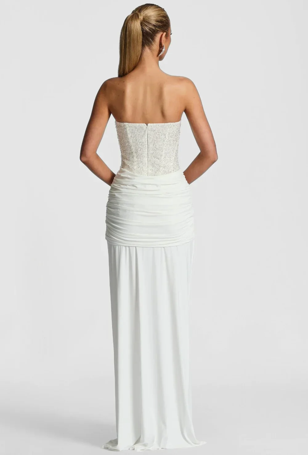 Penny | Sukienka maxi damska bez ramiączek w eleganckim, wieczorowym stylu - Image 3