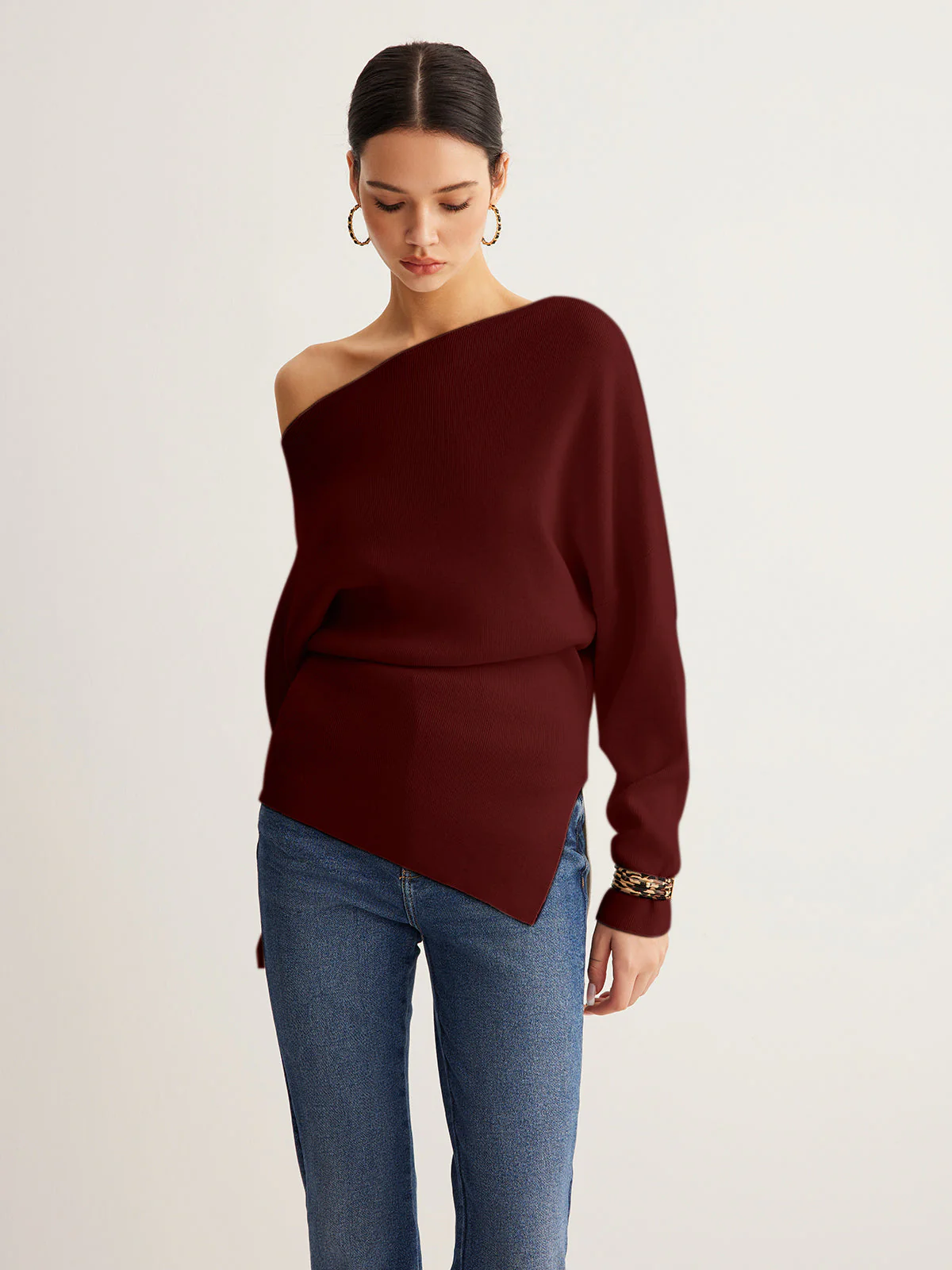 Rhiannon | Dzianinowy top damski z domieszką wełny - Image 12