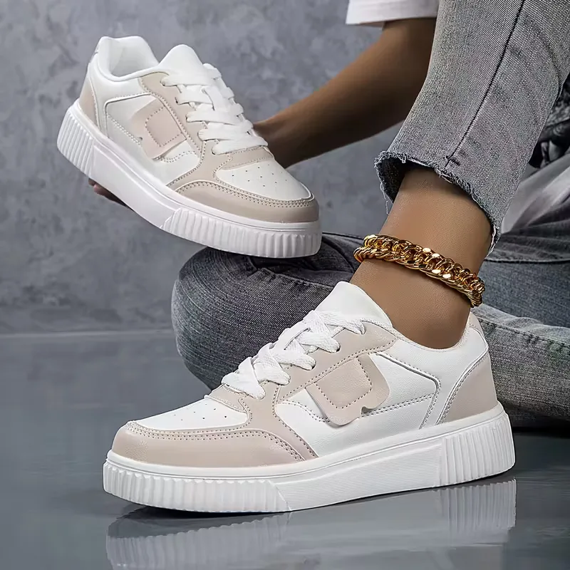 Riley | sneakersy damskie na platformie z kolorowymi blokami - Image 2
