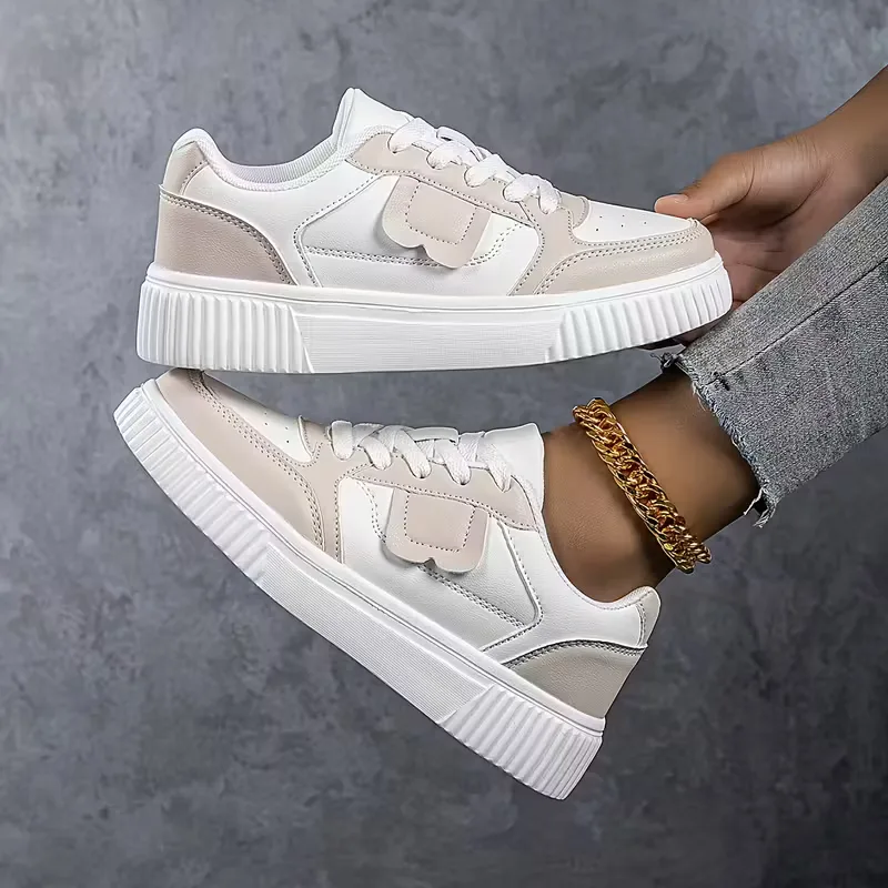 Riley | sneakersy damskie na platformie z kolorowymi blokami - Image 3