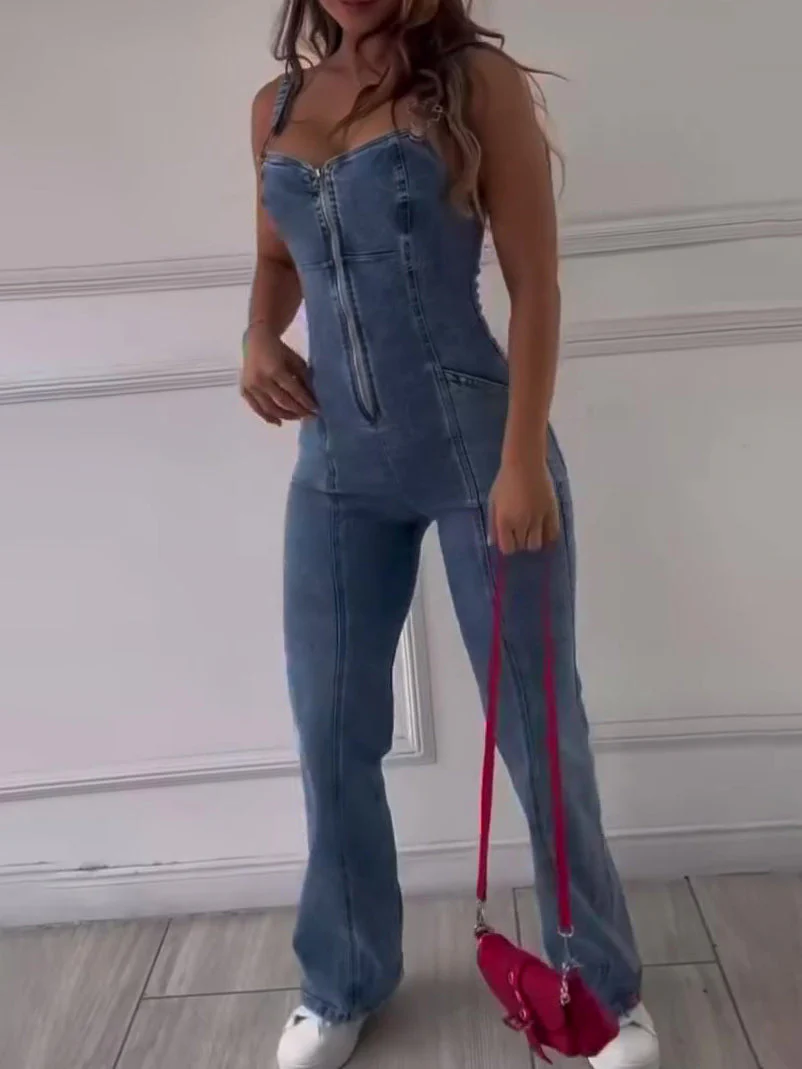 Rita | Stylowy damski kombinezon jeansowy, casualowy i modny fason - Image 5