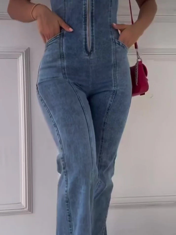 Rita | Stylowy damski kombinezon jeansowy, casualowy i modny fason - Image 6