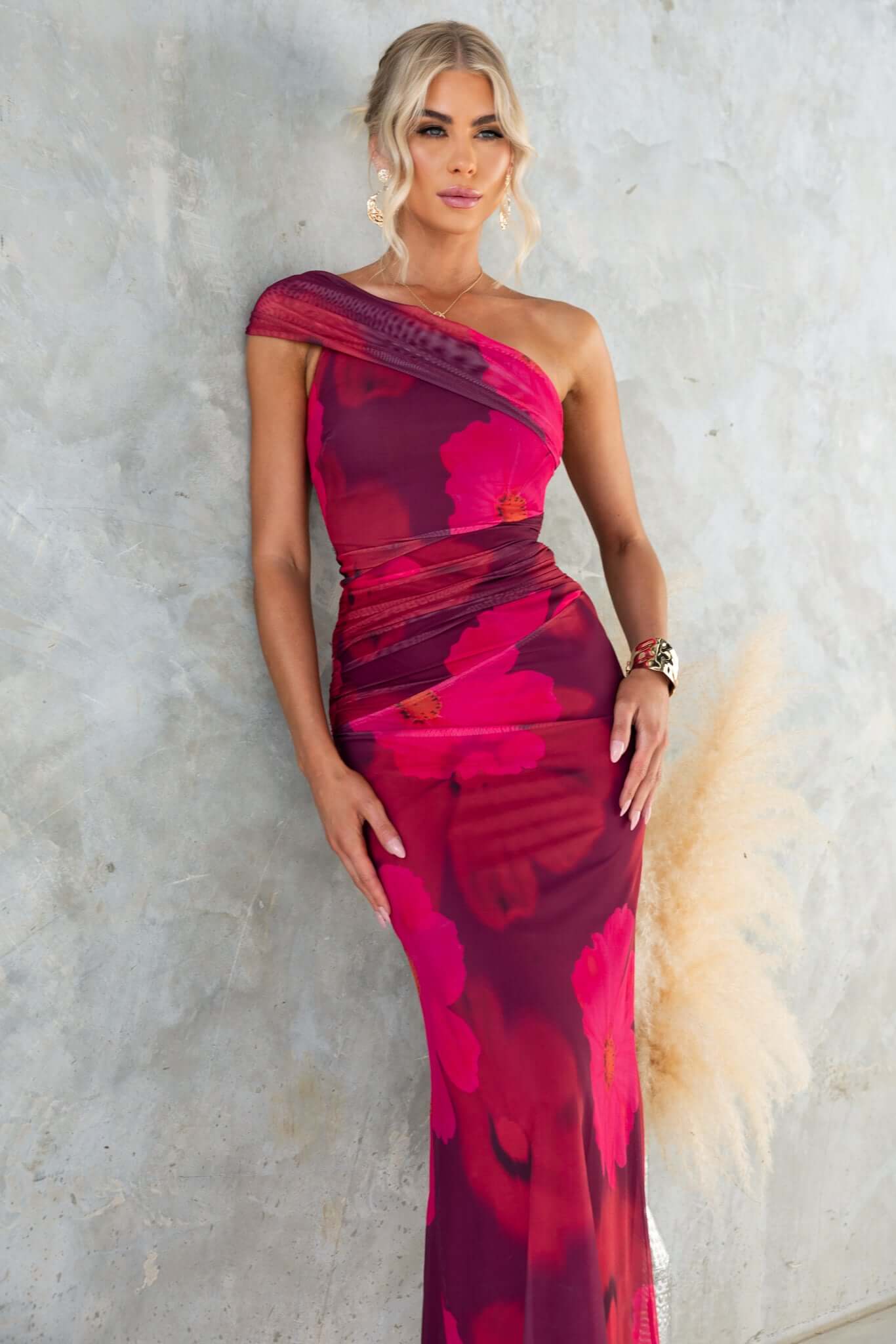 Roberta | Sukienka maxi damska z rozcięciem w eleganckim stylu wieczorowym - Image 2