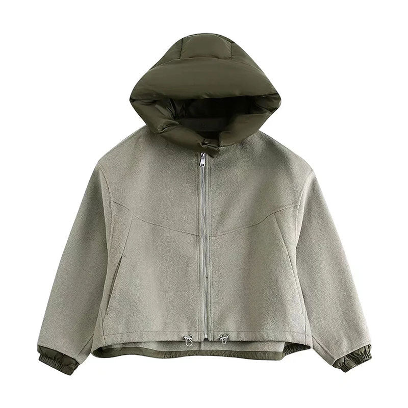 Rosalie – damski, elegancki płaszcz w stylu streetwearowym z kapturem - Image 7