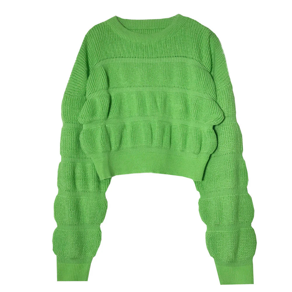 Rosalind – modny, efektowny i stylowy krótki sweter damski z fakturą - Image 7