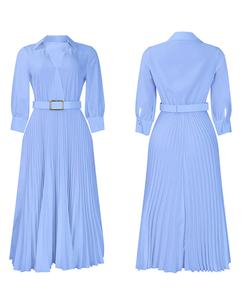 Rosalyn | Sukienka maxi damska plus size z dekoltem w serek - Image 6