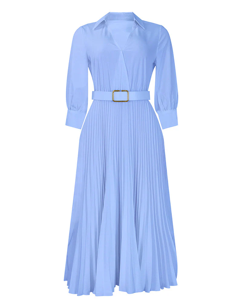 Rosalyn | Sukienka maxi damska plus size z dekoltem w serek - Image 7