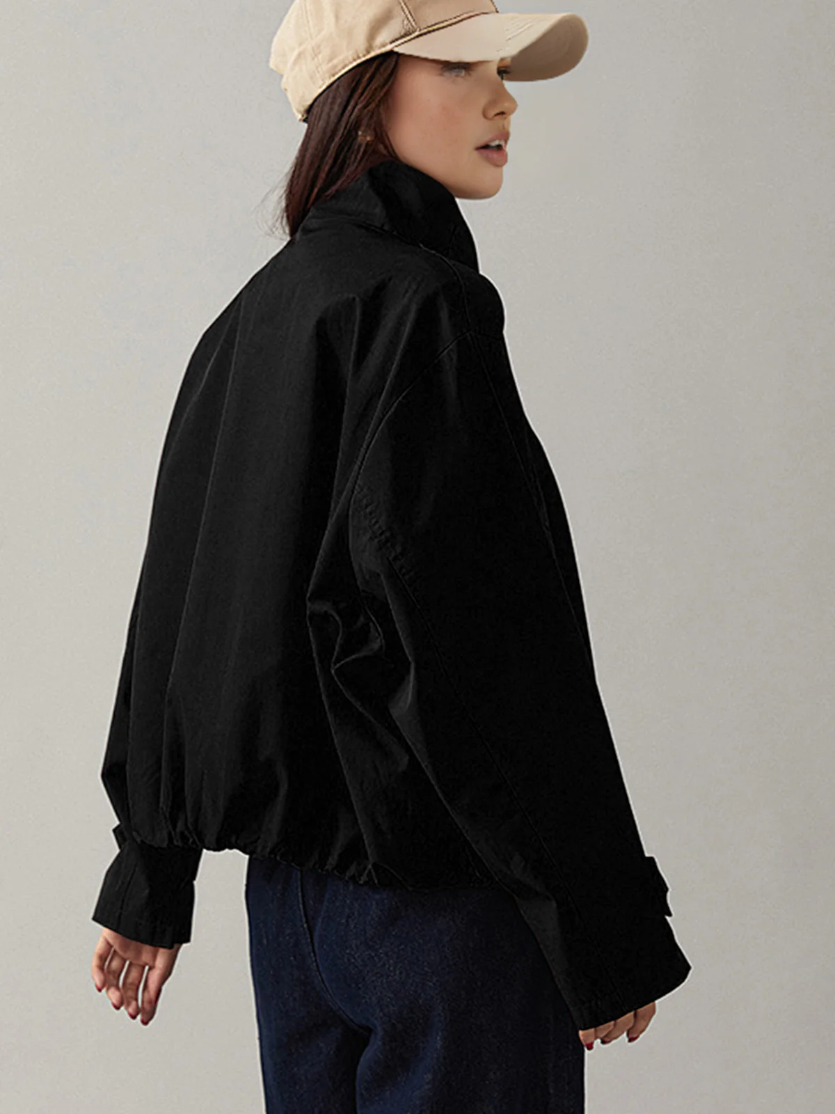 Sarah | Płaszcz damski typu trench vintage, luźny fason - Image 13