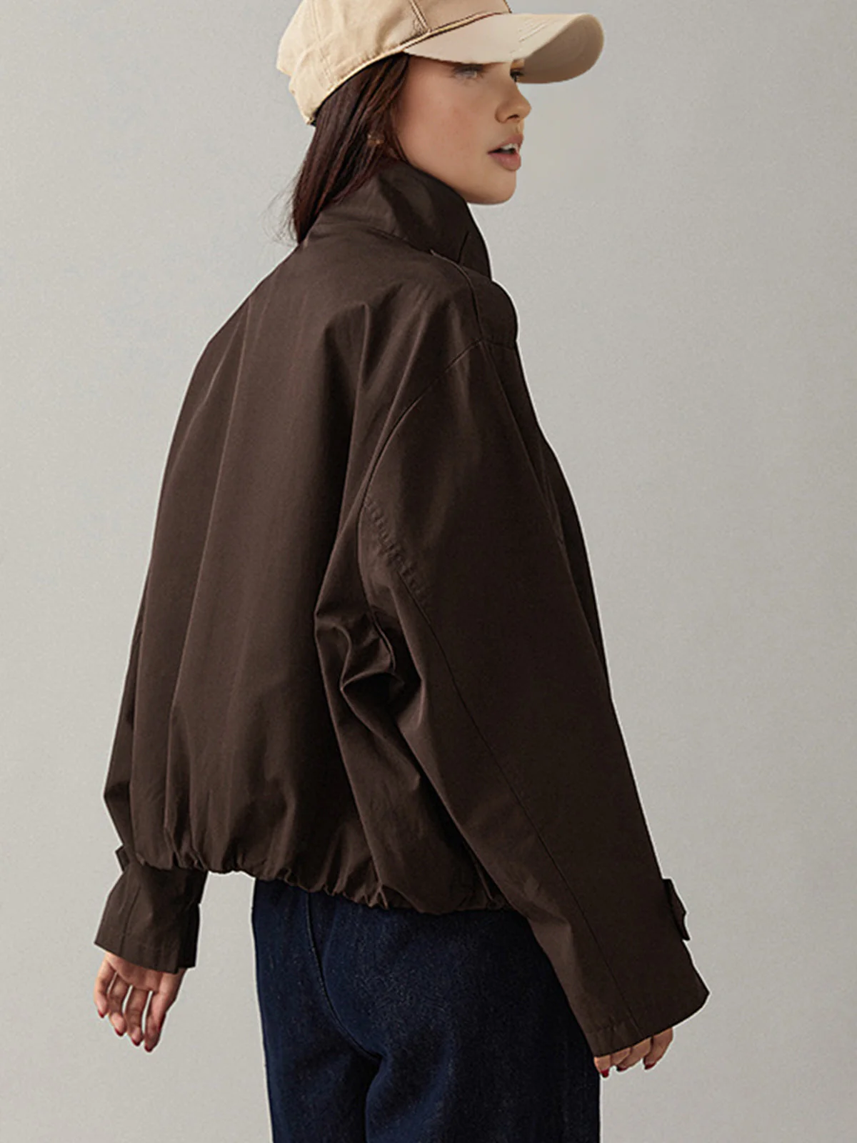 Sarah | Płaszcz damski typu trench vintage, luźny fason - Image 15