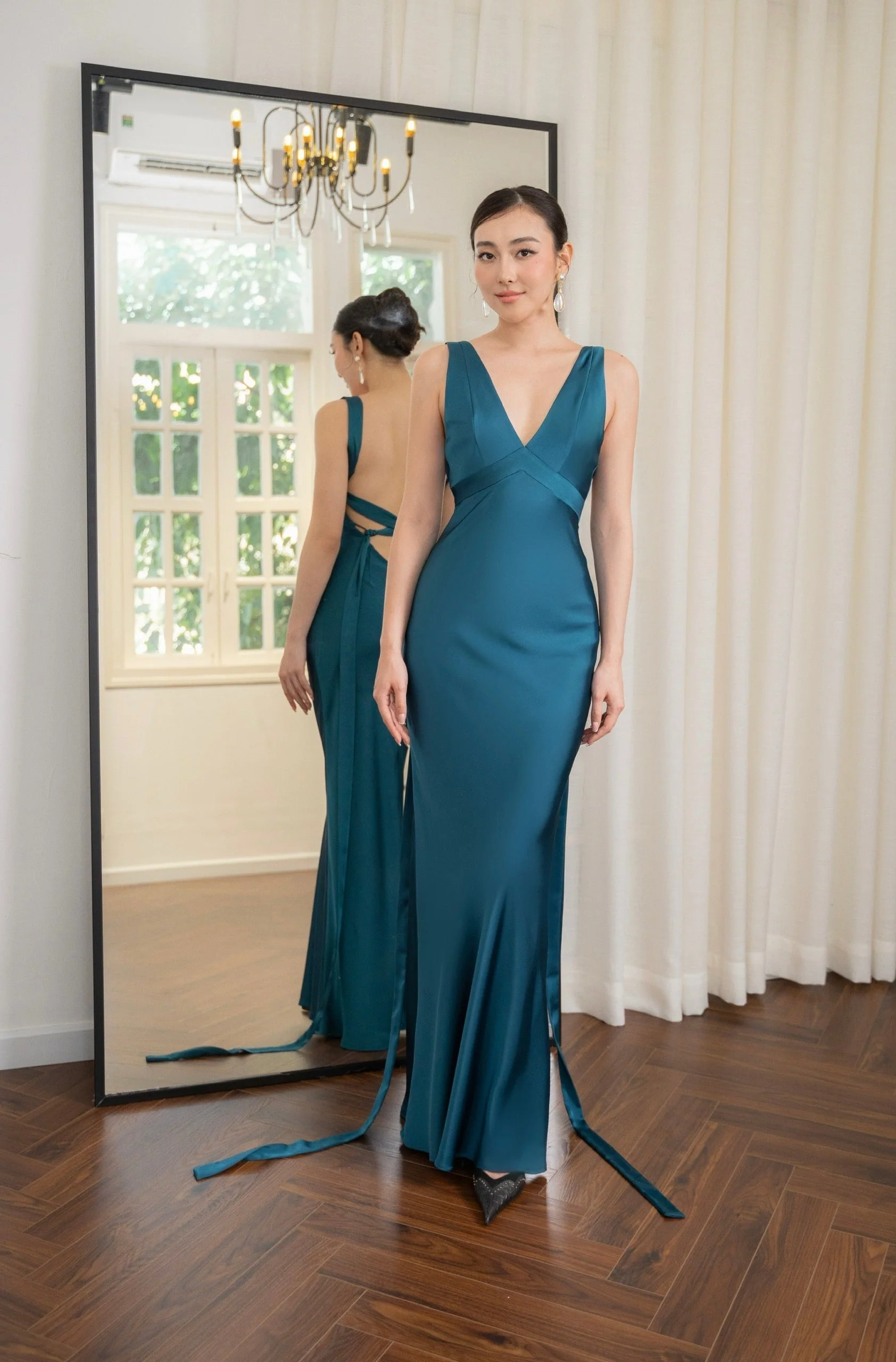 Selina | Elegancka suknia wieczorowa damska, szykowny i luksusowy fason - Image 10