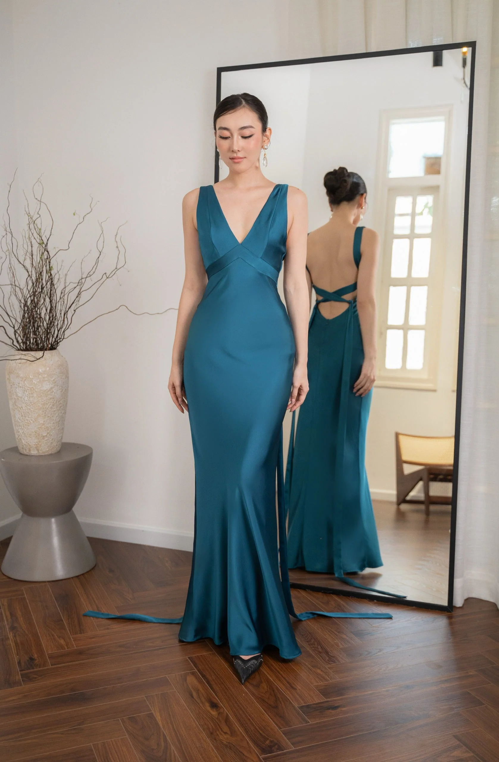 Selina | Elegancka suknia wieczorowa damska, szykowny i luksusowy fason - Image 9