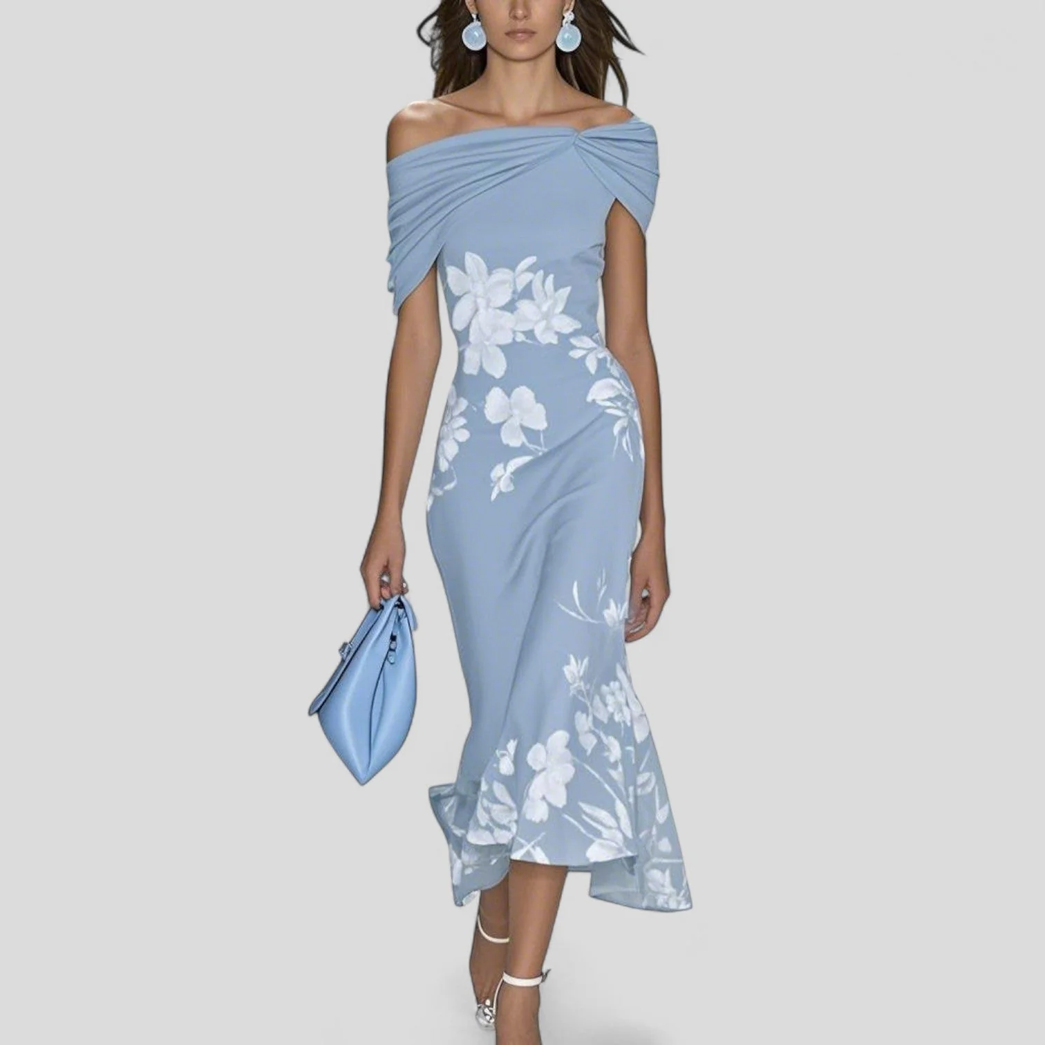 Sheena | Sukienka midi damska Isabrunel w eleganckim stylu - Image 2