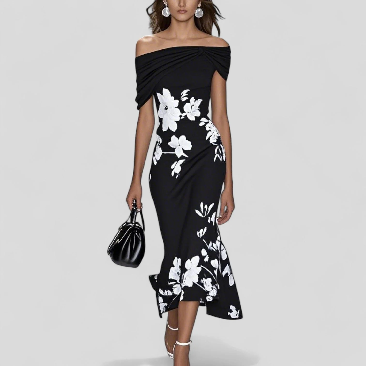 Sheena | Sukienka midi damska Isabrunel w eleganckim stylu - Image 3