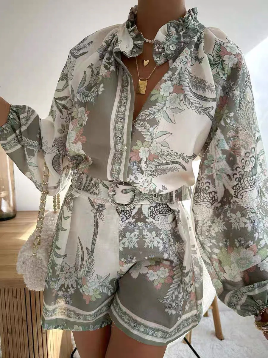 Taylor | damski komplet bluzkowy w kwiatowy wzór o luźnym kroju - Image 7