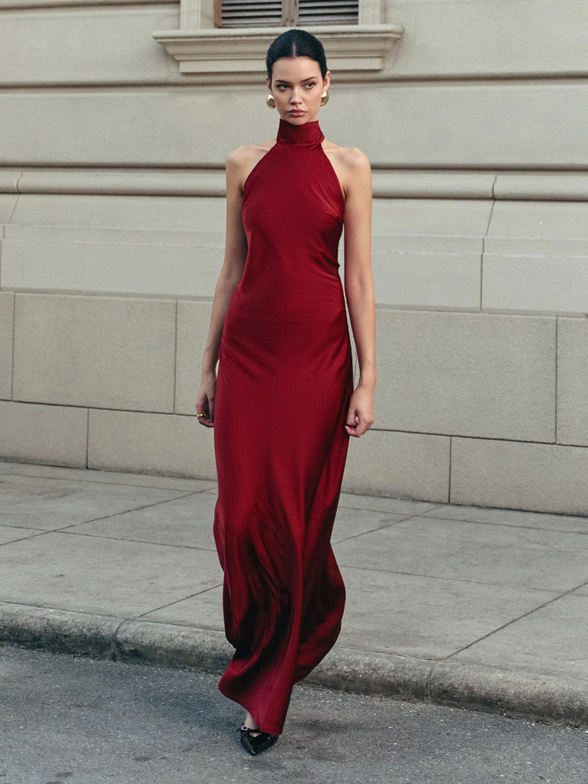 Teresa | Sukienka wieczorowa z odkrytymi plecami i wiązaniem, elegancka zmysłowa - Image 3