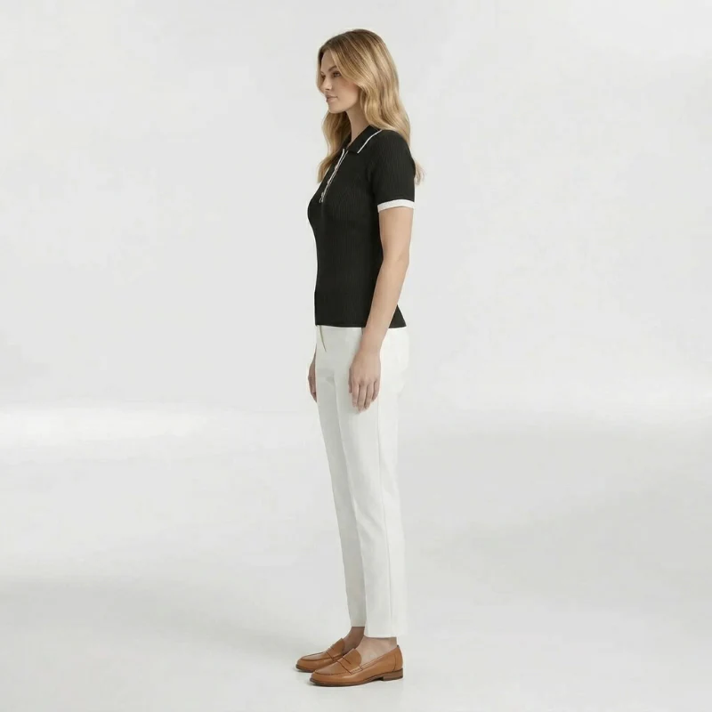 Ursula | klasyczny top polo damski z krótkim rękawem - Image 2