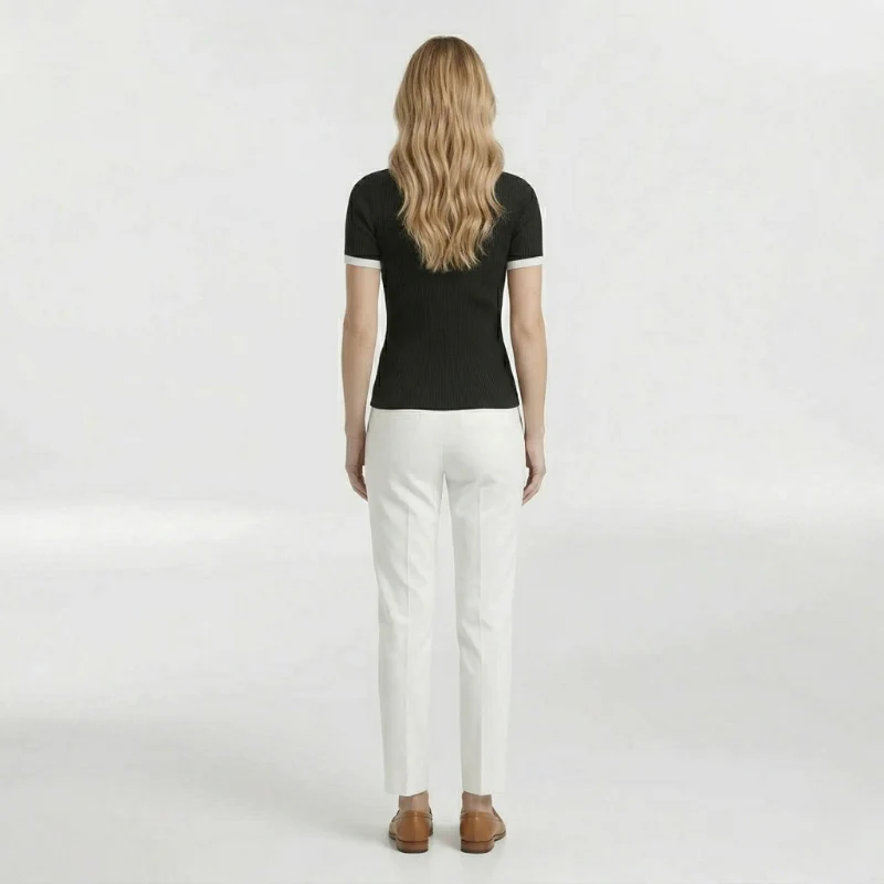 Ursula | klasyczny top polo damski z krótkim rękawem - Image 3