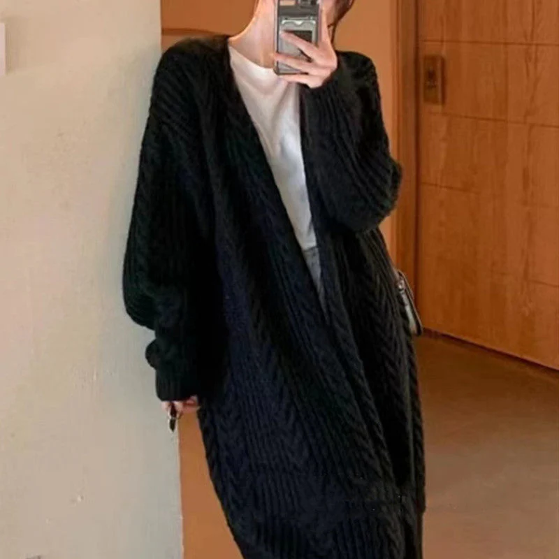 Ursula | Kardigan damski długi w stylu oversize, jesienno-zimowy - Image 2