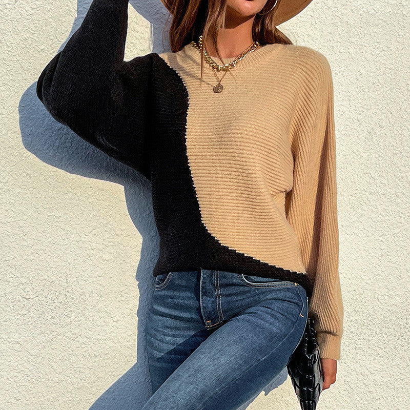 Vicky – modny, elegancki sweter damski z kontrastowym wykończeniem - Image 4