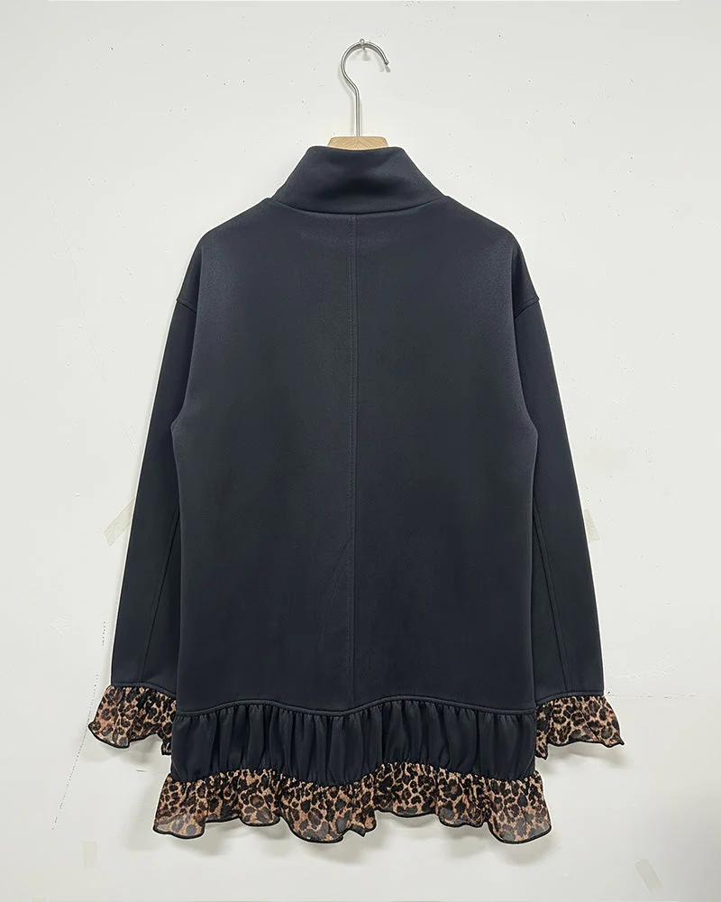 Wiktoria | Damska sukienka mini w stylu vintage z zamszowym patchworkiem - Image 7
