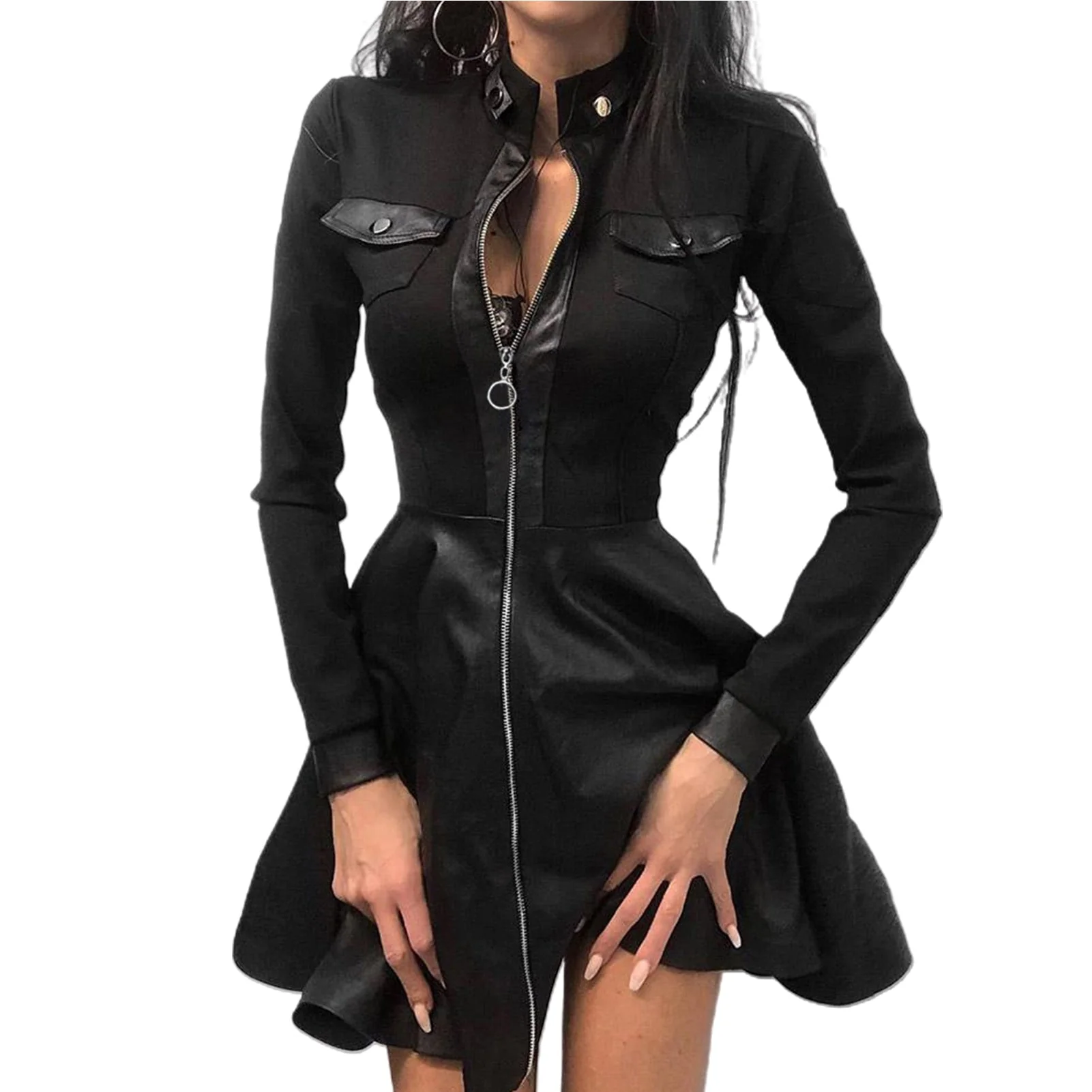 Yasmin | Sukienka damska w stylu gotyckim z zamkiem, elegancka wieczorowa - Image 2
