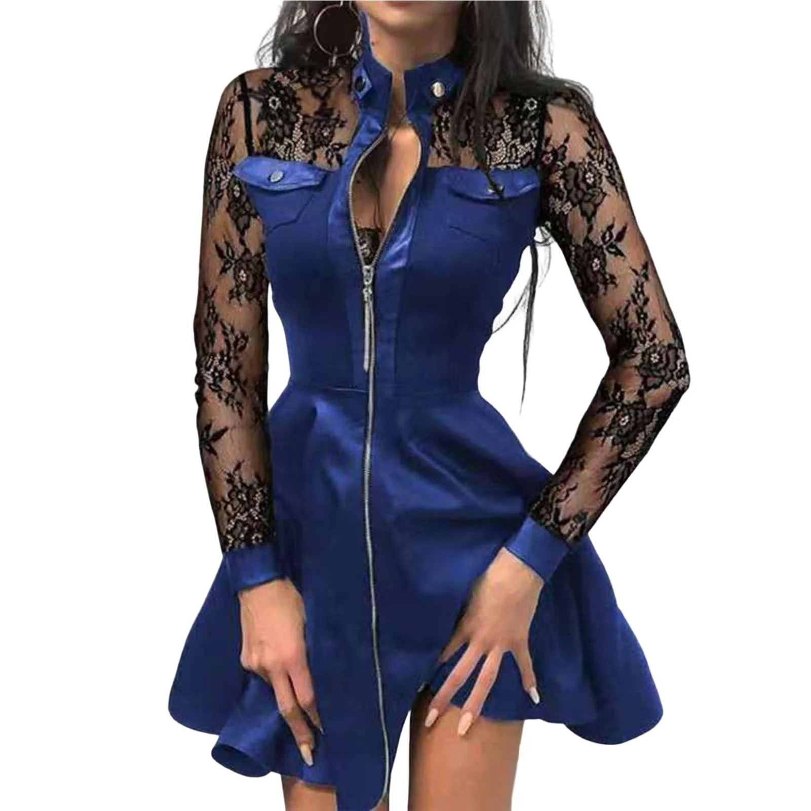 Yasmin | Sukienka damska w stylu gotyckim z zamkiem, elegancka wieczorowa - Image 4