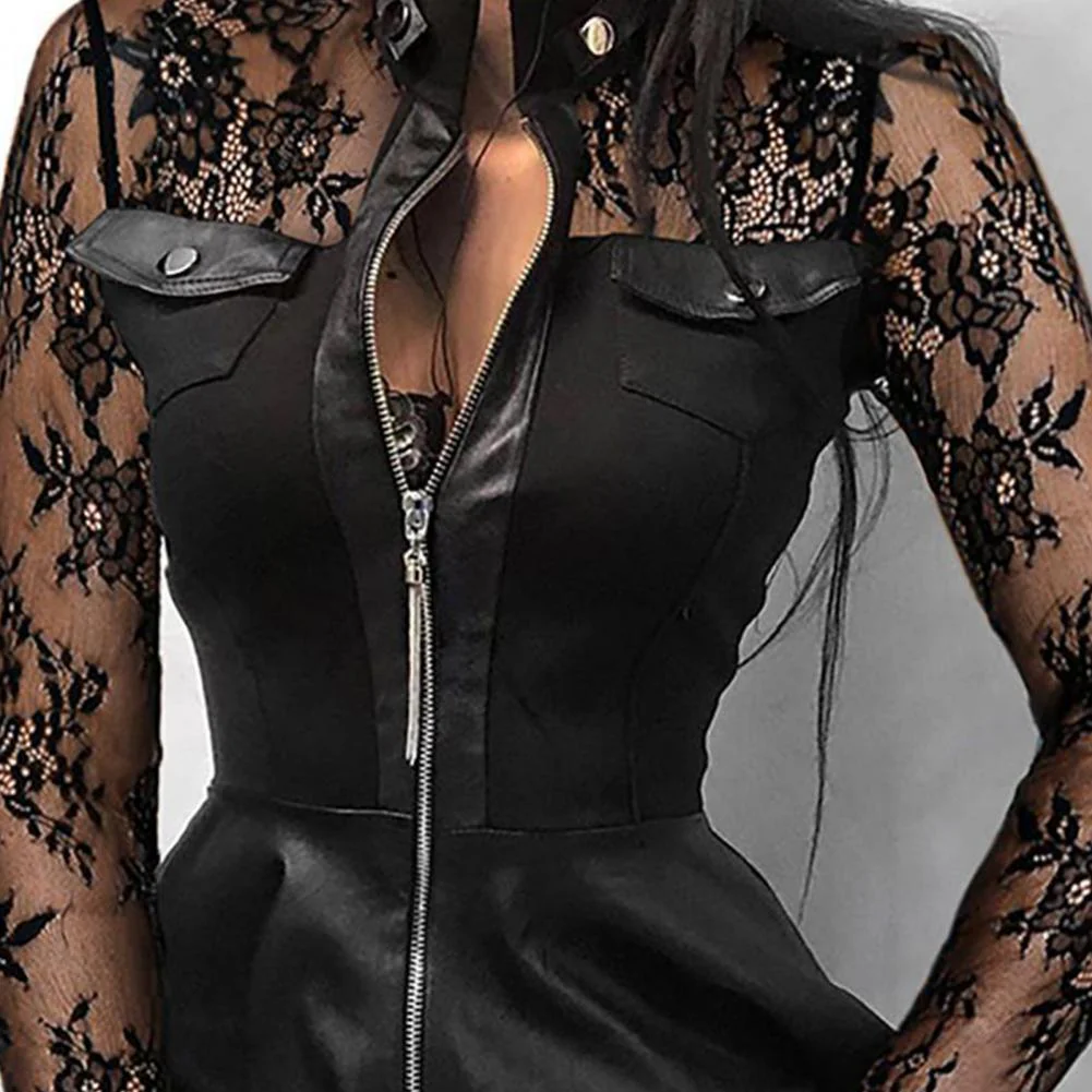 Yasmin | Sukienka damska w stylu gotyckim z zamkiem, elegancka wieczorowa - Image 8